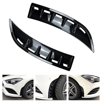 

1 Pair Car Front Bumper Splitter Spoiler Flank Tail Wind Knife Decorative Cover for 2020+ Benz C118 CLA180 CLA200