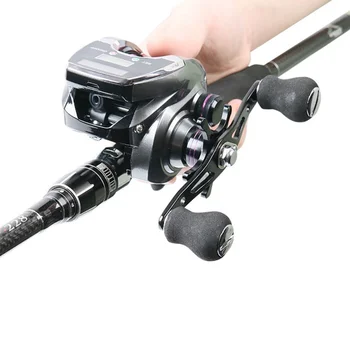

Newest Intelligent Digital Display Lure Counting Fishing Wheel 6 +1 Ball Bearing Bait Casting Reel Baitcast With Digital Display