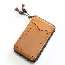 Портативный Для Мужчин's из искусственной кожи держатель для карт сумка для ключей чехол портмоне чехол бумажник с застежкой-молнией U50C