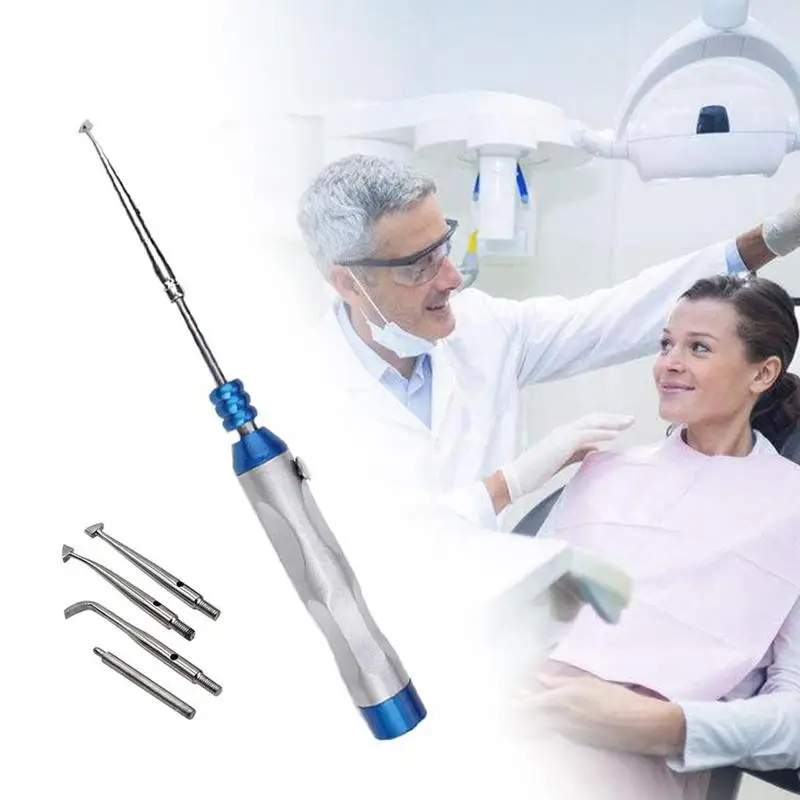 

1 Set Stainless Steel Dental Adjustable Automatic Crown Remover Tool 4 Level For Dentistry De-coronar Oral Manual Deator