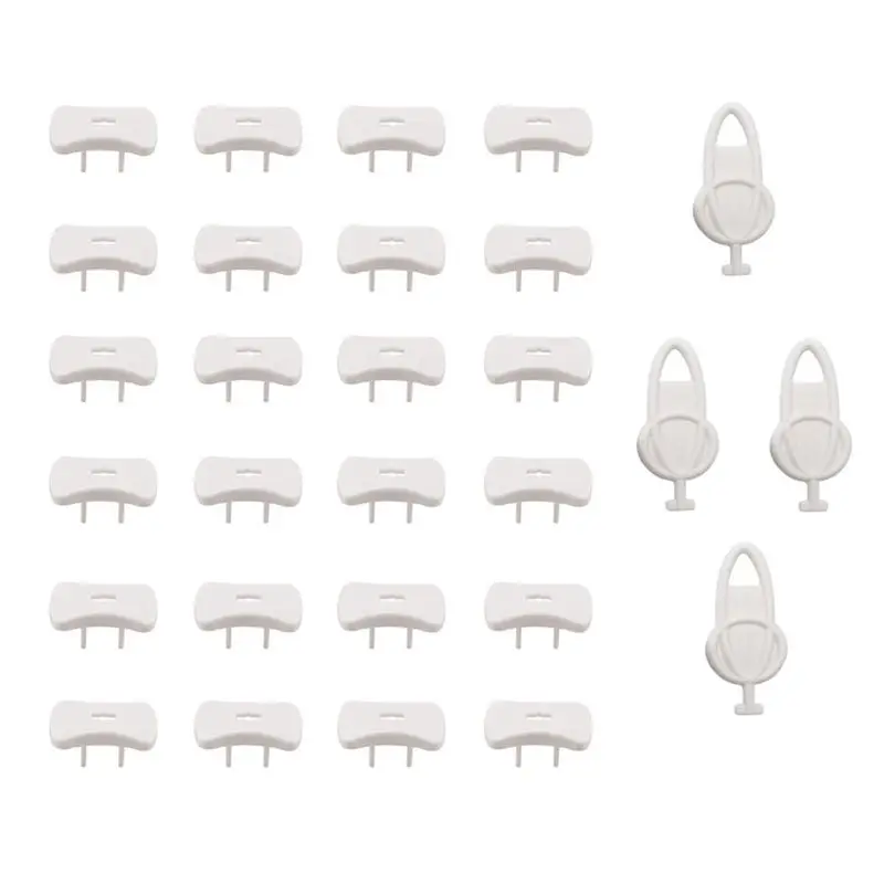 Защита ребенка (24 вилки + 4 кнопки) крышка разъема для защиты гнезда защита