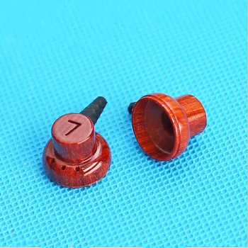 

15.4mm Earphone Case Wood Flat Headphone Shell earbuds In-Ear Earphone Repair Parts Red sandalwood Fashion Good Quality 2pcs