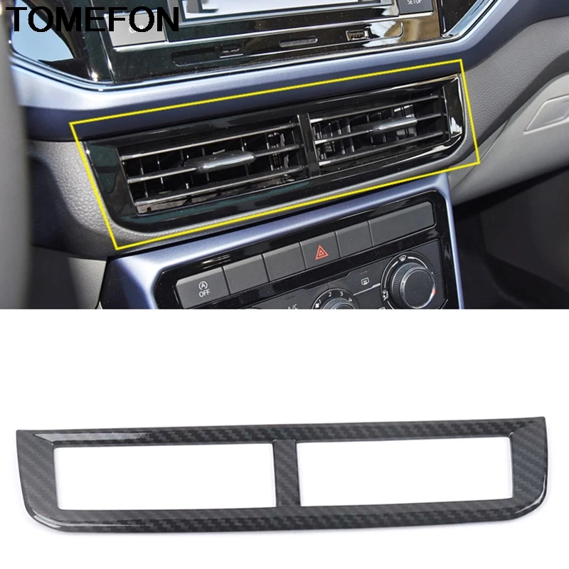 TOMEFON для Volkswagen T-Cross 2018 2019 2020 Стайлинг автомобиля Средний A/C выпускная панель