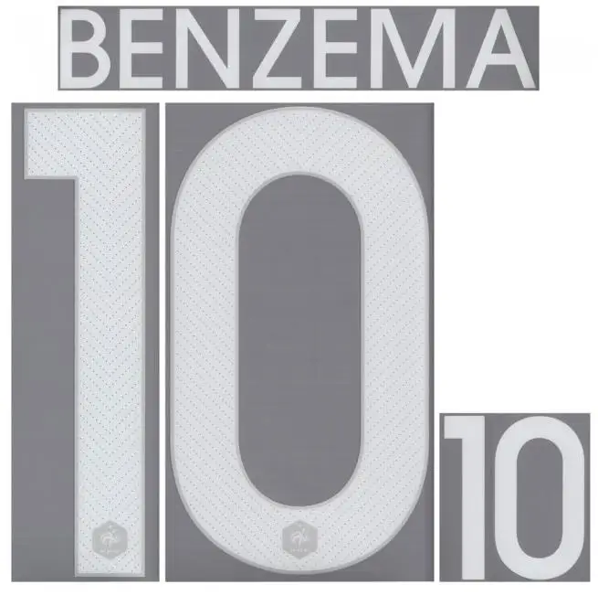 Франция RIBERY CABAYE BENZEMA NASRI пользовательские nameset футбол штамповки патч значок