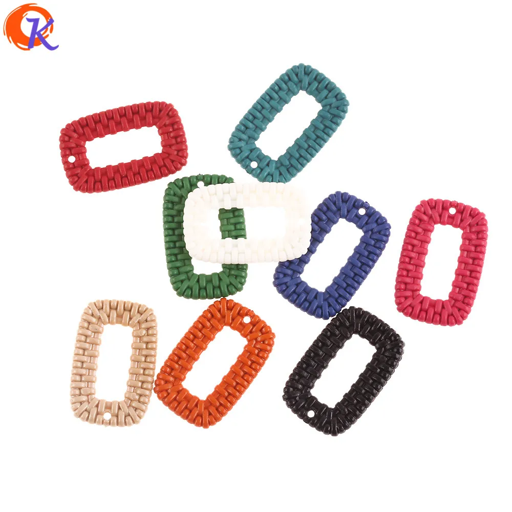 

Cordial Design 24*36mm 100Pcs Jewelry Accessories/Acrylic Beads/Beads Jewelry/Square Shape/DIY Making/Hand Made/Earring Findings