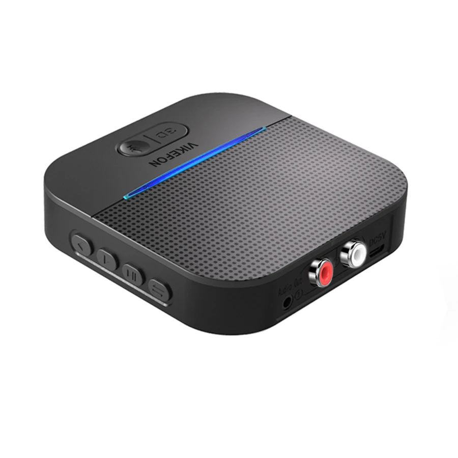 3D& AptX LL Bluetooth 5,0 RCA аудио приемник 3,5 мм Aux Музыкальный беспроводной адаптер авто вкл для динамика автомобильный передатчик 50 м& 20 ч - Цвет: Черный