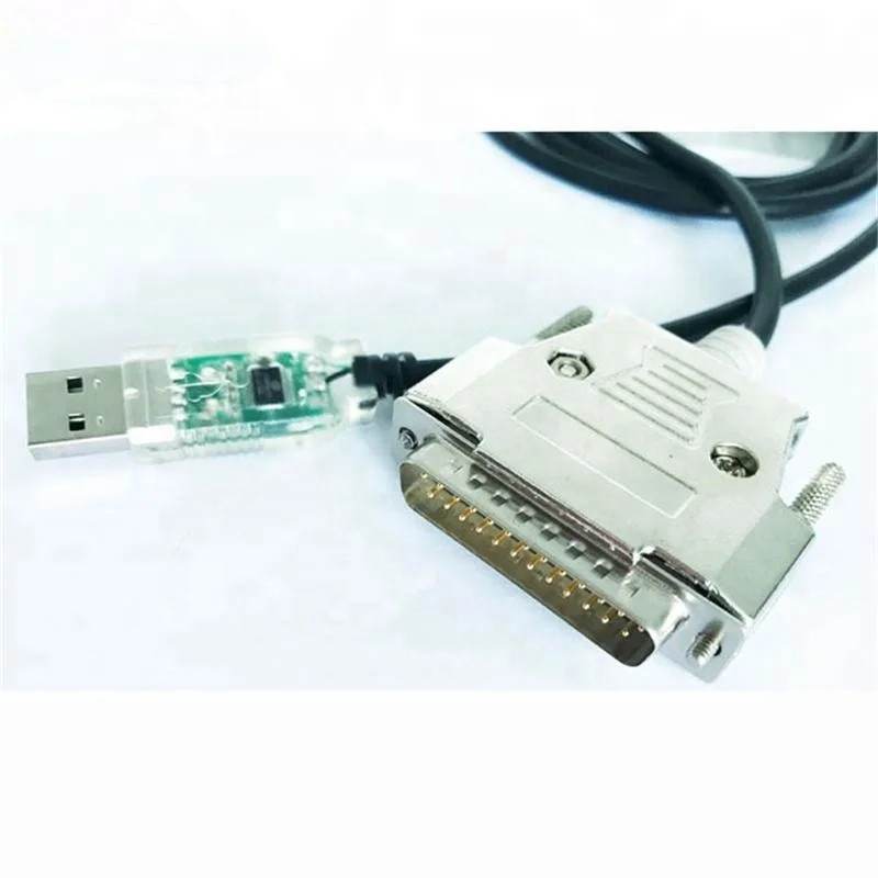 Cabo de Programação dos Controles do Cnc Usb ao Cabo do Adaptador de Série Masculino de 25 Usb ao Cabo de Porta Paralela de 25 Conector Pinos Rs232 Db25 - Image 5