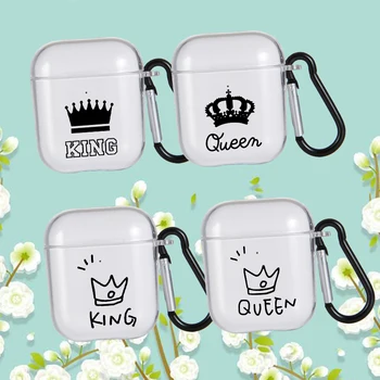 

New Crown Solf Silicone Case for Airpods 1 2 Pro Shockproof Bluetooth Wireless Headphone Earphone Protective Cover Accessories