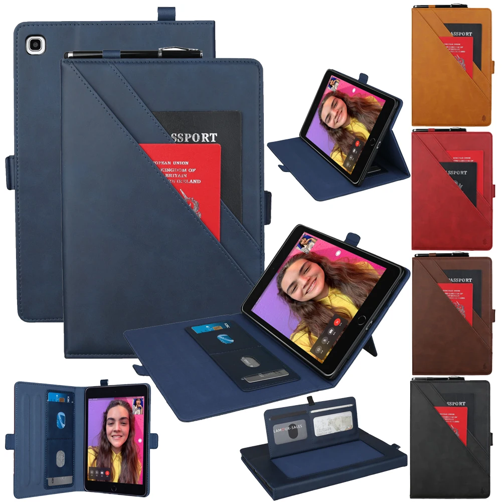 Умный чехол для Samsung Galaxy Tab A 8,0 дюймов S-Pen SM-T290 SM-T295 чехол из искусственной кожи Бизнес чехол Авто Режим сна