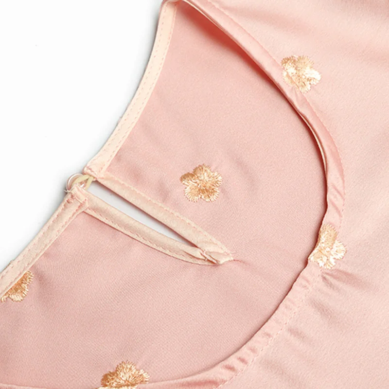 Одежда для больших женщин boho винтажное осеннее платье с цветочной вышивкой розовое с круглым вырезом Плиссированное элегантное платье для женщин с рукавами