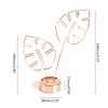Leaf-shaped Hollow Photo Clip Place Card Holders Table Number Stand Table Card Clip for Weddings Party Restaurants Banquet Home 6