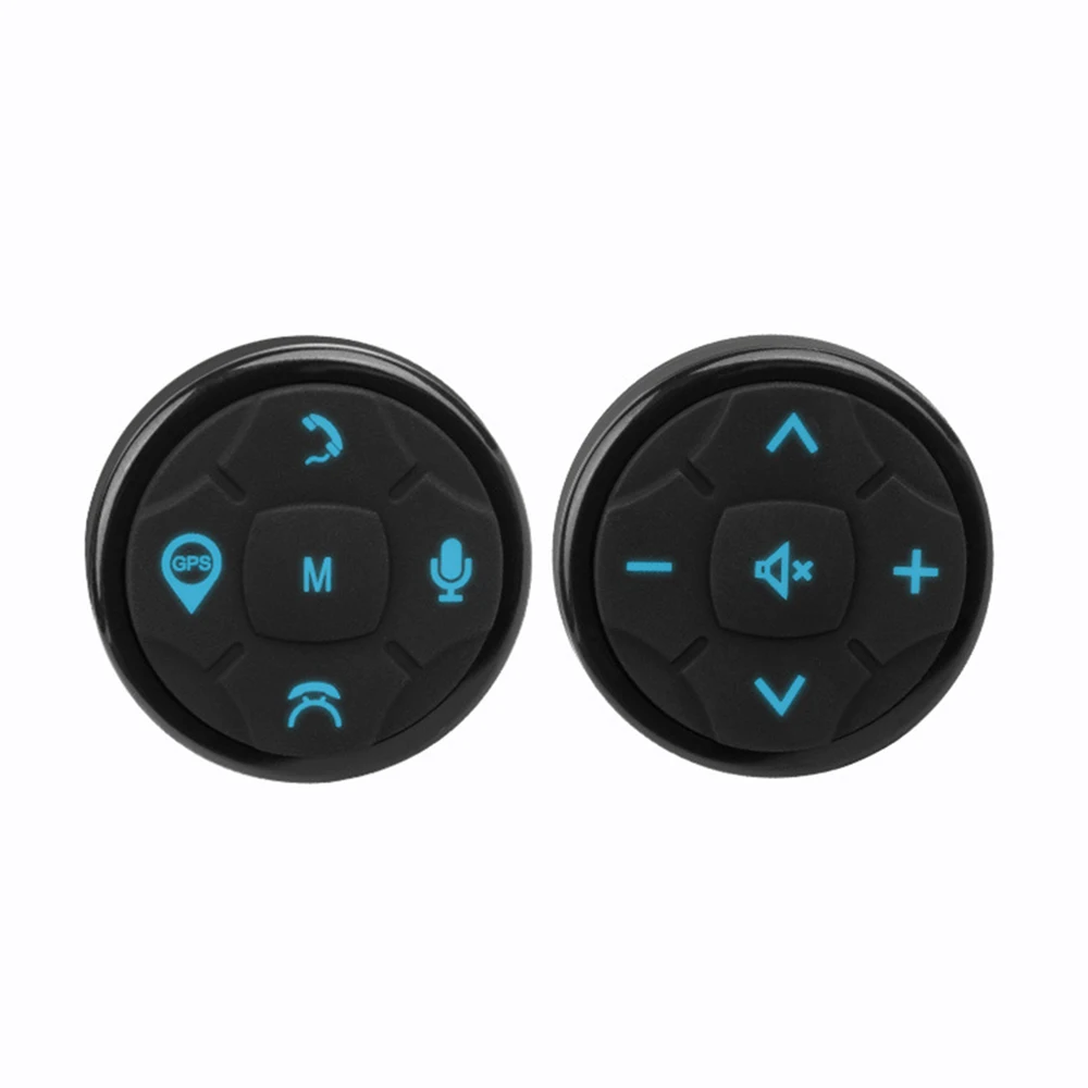 

2pcs Car Steering Wheel square Control buttons system wireless navigation Car steering wheel remote control Button universal