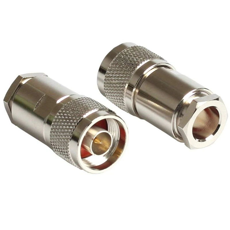 10PCS N Male Plug RF Coaxial Connector Clamp RG8 LMR400 RG213 RG165 RG393 Cable | Инструменты