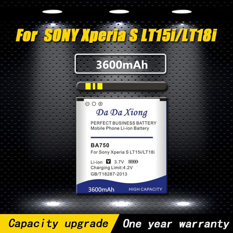 

Литий-ионный аккумулятор BA750 3600 мА · ч для Sony Ericsson Xperia Arc S LT15i LT18i X12