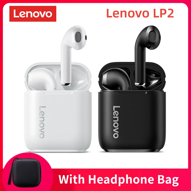 Беспроводные наушники Lenovo LP2 Bluetooth 5 0 стерео бас сенсорное управление