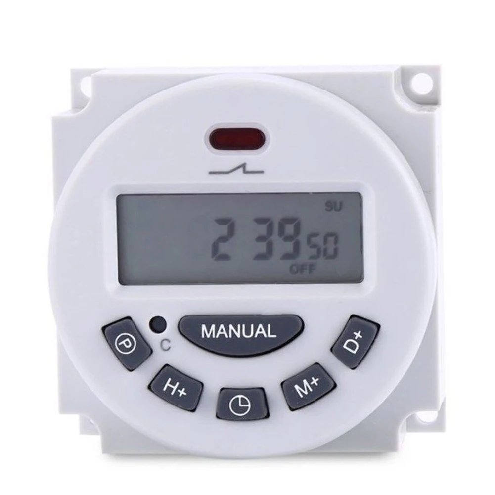 

12V/24V/110V/220V Accurate Portable Minutes Counter Relay LCD Digital Programmable Timer Switch Home Electronic Control Power
