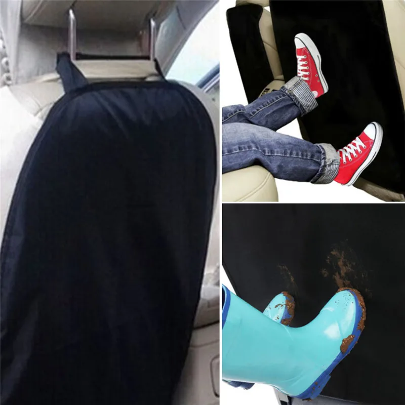 Almohadilla protectora para asiento trasero de coche, Alfombrilla negra para asiento de niño pequeño, antisuciedad, al por mayor, 1 unidad