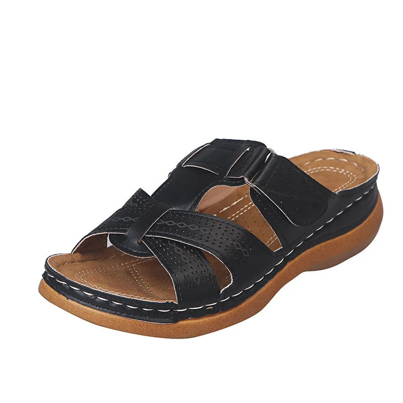 Women's Summer Open Toe Comfy Sandals Super Soft Premium Orthopedic Low Heels Walking Corrector Cusion | Обувь