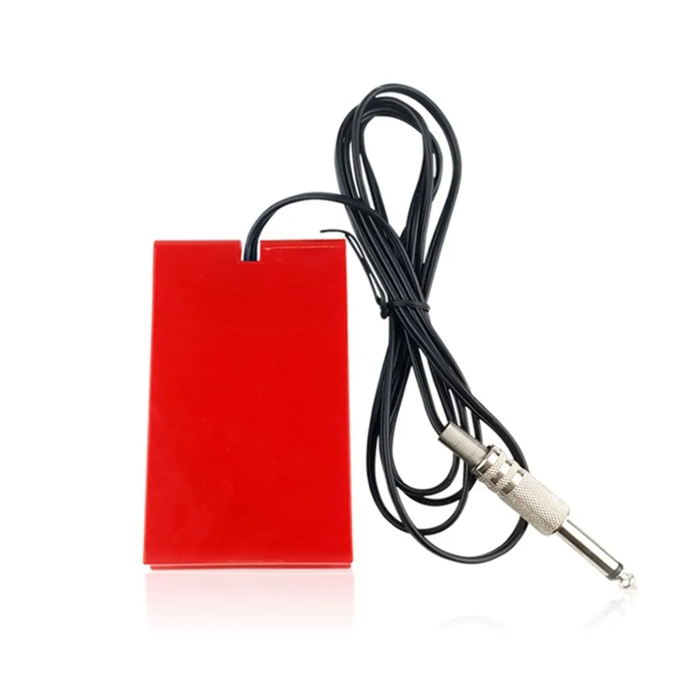 

1PCS Professional Red Acrylic Tattoo Machine Foot Switch Power Supply Foot Pedal Controller Tattoo Equipment Accessories.