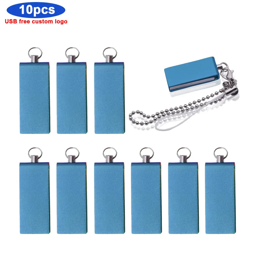 10 шт./лот Pendrive Personalizado металлический Usb флеш накопитель 4 ГБ 8 USB2.0 16 32 для бизнеса U