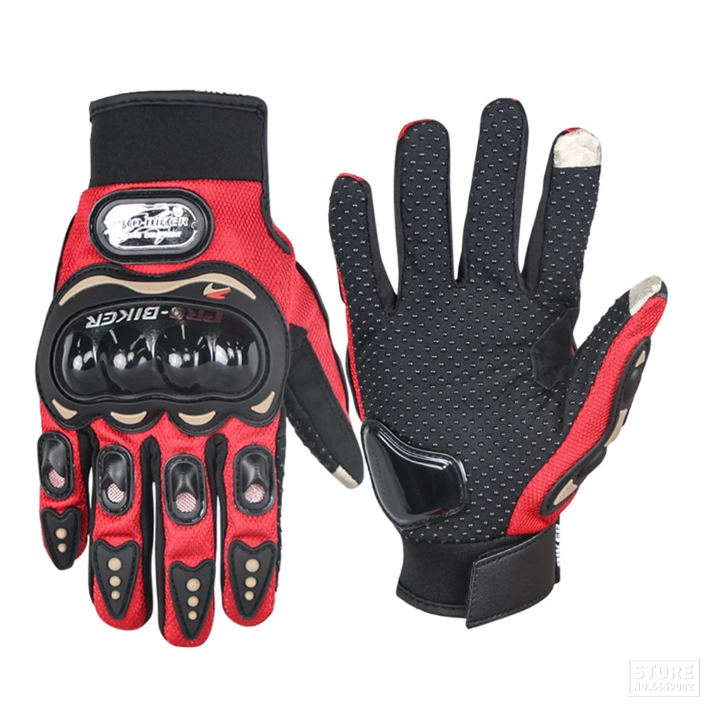 Перчатки для мотоциклистов износостойкие Дышащие Перчатки для мотоциклистов нескользящие перчатки для мотокросса с сенсорным экраном - Цвет: MCS-17 05 Red
