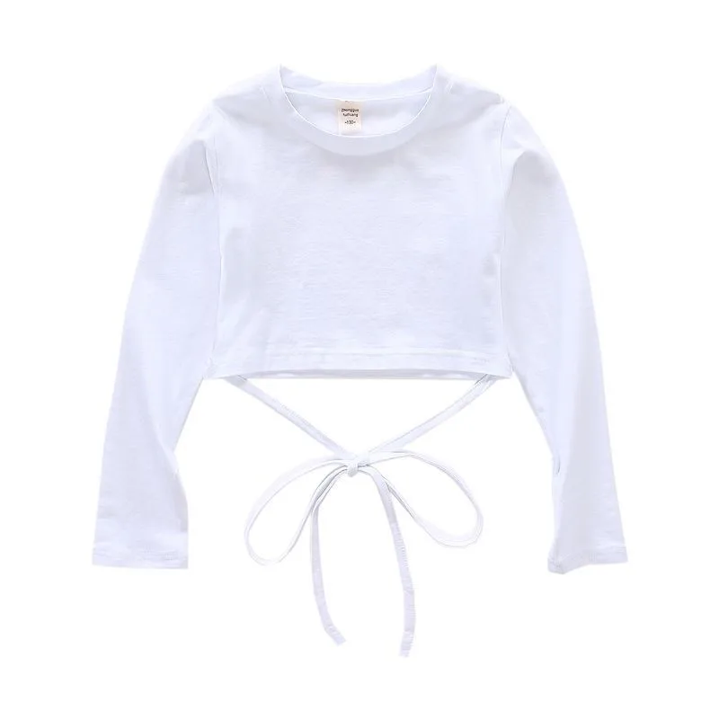 Kid Cool Hip Hop Clothing White Sweatshirt Shirt Top Crop Causal Pants for Girl Jazz Ballroom Dance Costume Clothes Wear 4-16T (6)