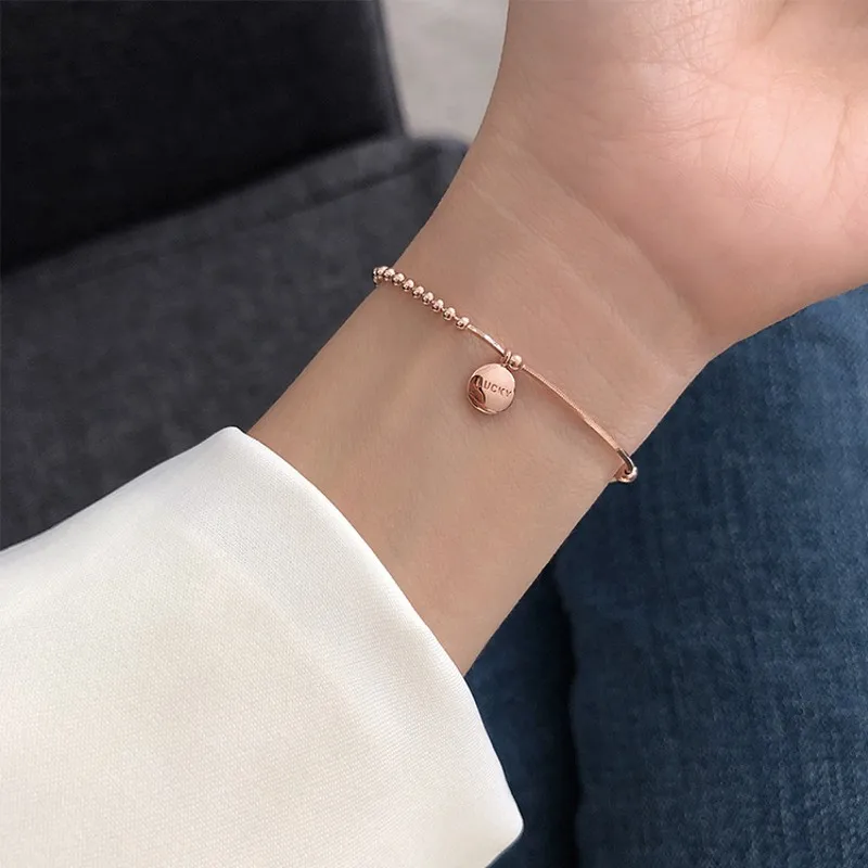 Beads Bracelet Bangle Fine-Jewelry-Accessories Adjustable 925-Sterling-Silver Women