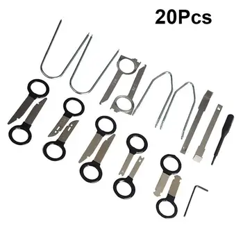 

20pcs Car Radio Remover Professional CD Player Durable Prime Removal Key Tool Disassembly Tool for Vehicle Car Auto A30