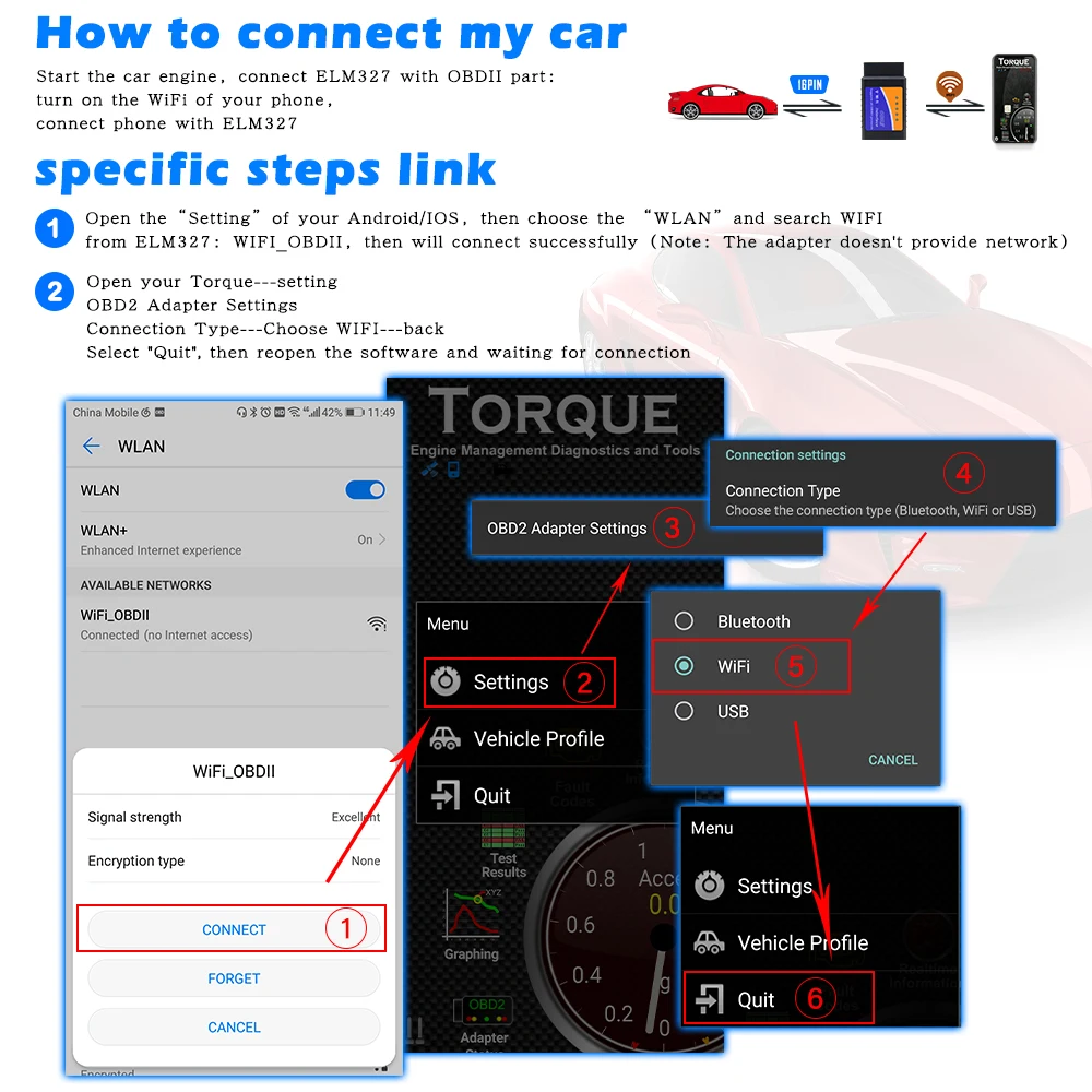 ELM327 Bluetooth/Wi-Fi OBD2 V1.5 сканер OBDII сканирующий код считыватель адаптер проверочный светильник двигателя автоматический диагностический инструмент для Android/IOS