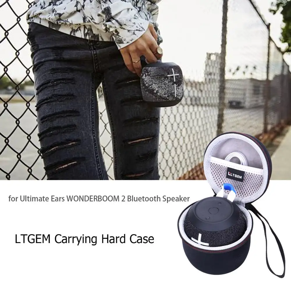 Жесткий чехол LTGEM EVA для динамиков Bluetooth с потрясающими ушами WONDERBOOM2