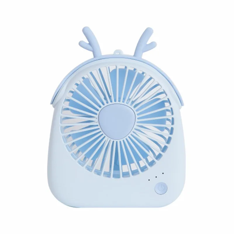 

Usb Rechargeable Low Noise Mini Fan Summer Desktop Electric Cute Animal Figure Fan Handheld Fan