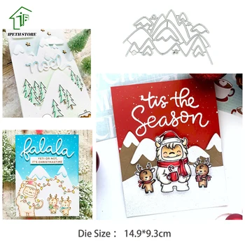 

Snow Mountain Metal Cutting Dies Stencils for DIY Scrapbooking/photo album Decorative Embossing DIY Paper Cards