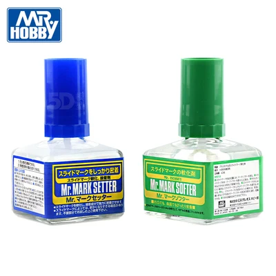 Mr.Hobby MS-231/ MS232 Professional Mark Decal Softer Setter With Glue  For Gundam Model Building Craft Hobby Tools Combo DIY 4