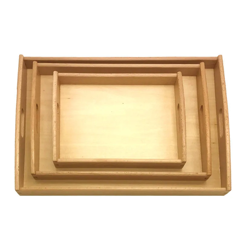 

Wooden Montessori Toy Tray Montessori Practical Life Teaching Aids Sensory Educational Toys For Preschool Children Learning Game