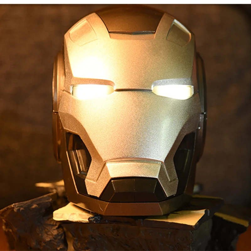Беспроводная Bluetooth-Колонка Iron Man Bluetooth-колонка бас-сабвуфер колонка с TF-картой