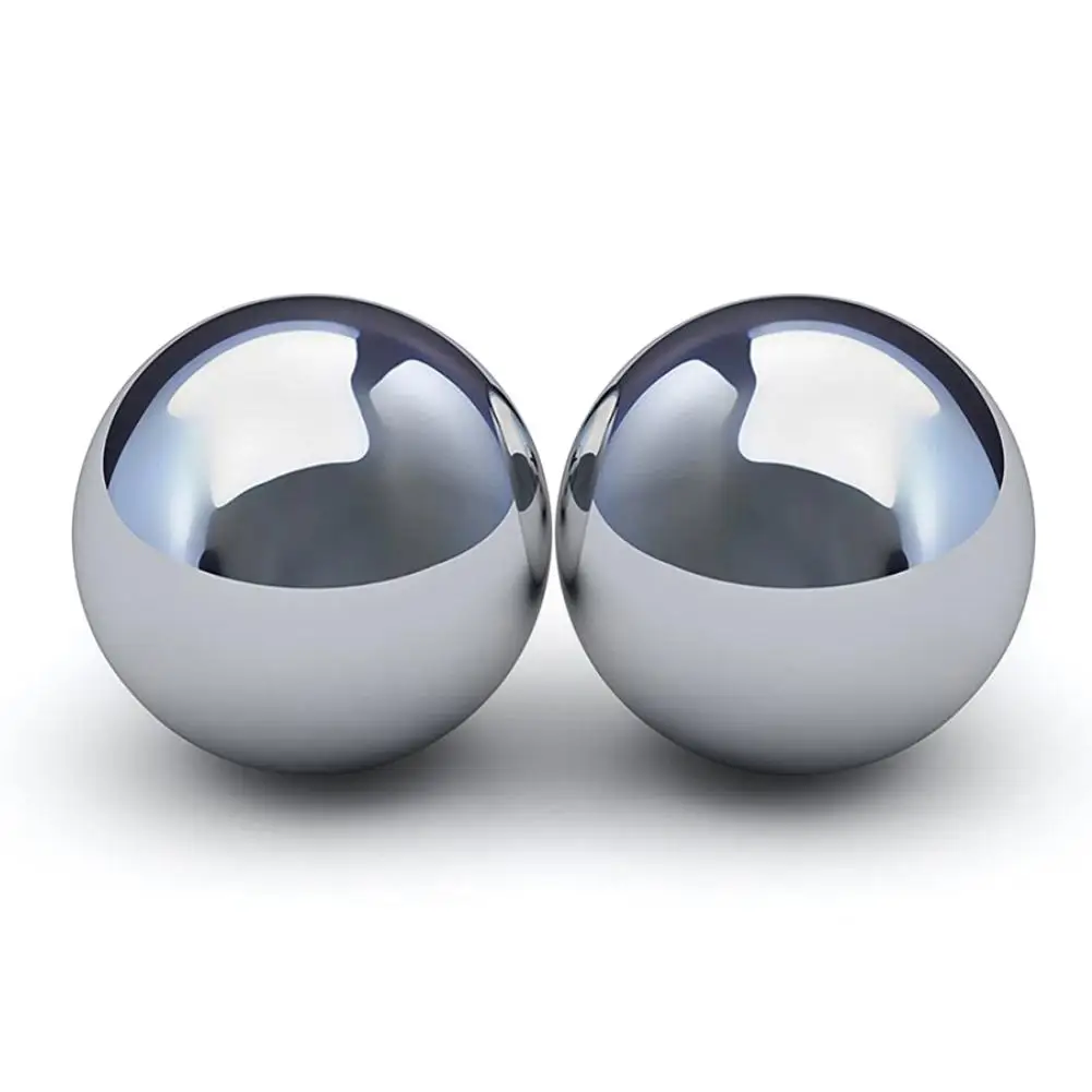 2 шт Фитнес Мячи твердые металлические железные 55 мм шарики Baoding китайская