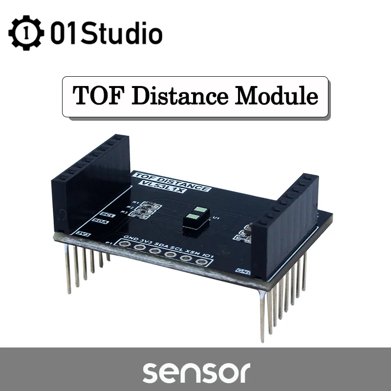 

01Studio TOF Distance Sensor Module VL53L1X Laser Ranging Flight Time Sensor Compatible with OpenMV4
