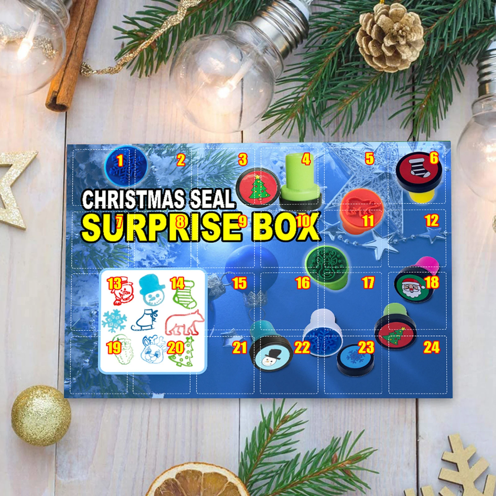 2022 Christmas Seals Новый Год Navidad Advent Calendars Crystal New Year 2022 Christmas  Countdown Christmas Gift Christmas Decorations For Home Xmas|Advent  Calendars| - Aliexpress