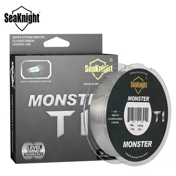 HOT SALE ❤️ SeaKnight Brand T1 Fluorocarbon Coating Fishing Line 100M Monofilament Fishing Line Leader Line Sinking Line Carp Fishing - discount item 20% OFF Sports & Entertainment