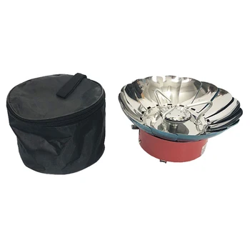 

Tool Stove Supplies Set Kit Portable Burner Mini Lotus Shape Windproof