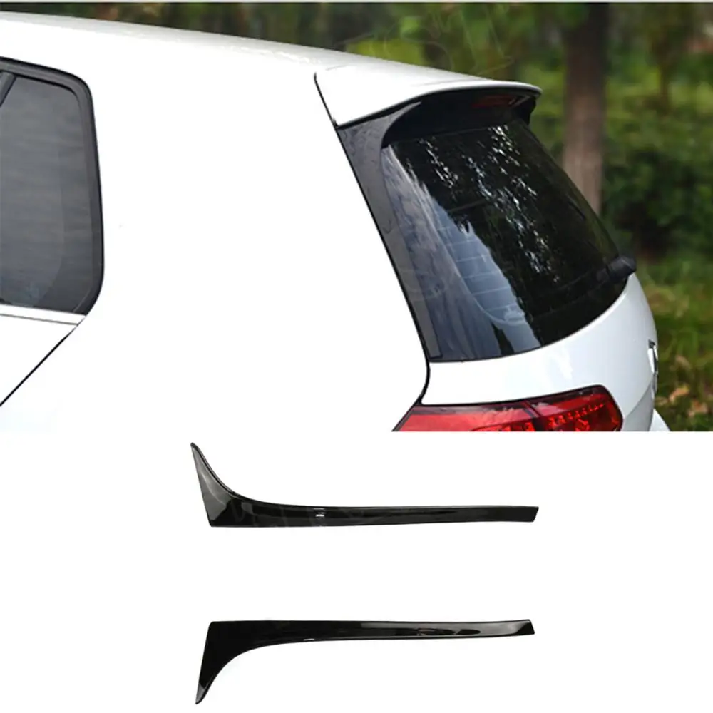 Frss hipping блеск ABS черный Задний боковой спойлер губа для Volkswagen Golf 7 MK7 2014 2017 не GTI