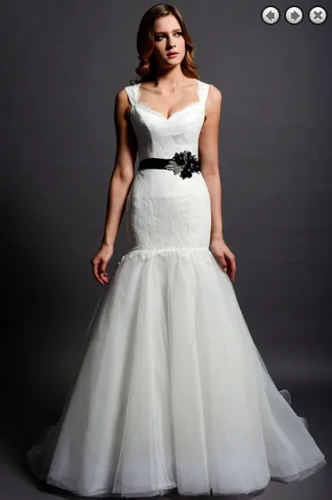 

new fashion 2018 bridal gown long Removable belt plus size lace backless Mermaid vestido de noiva mother of the bride dresses