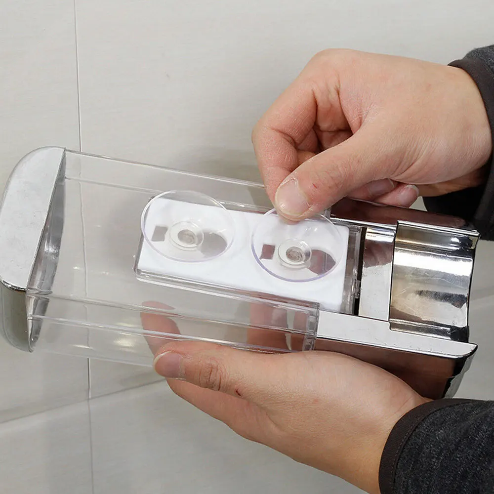 Портативный настенный шампунь диспенсер для мыла; для дезинфицирующих средств жидкость для душа емкость для лосьона