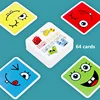 Children Emotion Change Blocks Expressions Puzzles Kids Wood Cube Table Games Boy Girl Early Learning Education Montessori Toys 4