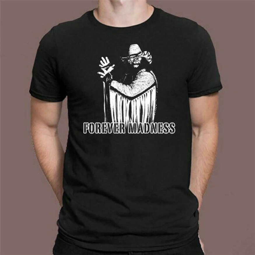 Новинка черная футболка с надписью Macho Man Randy Savage Wrestling Legend Размеры S M L XL 2XL 3XL