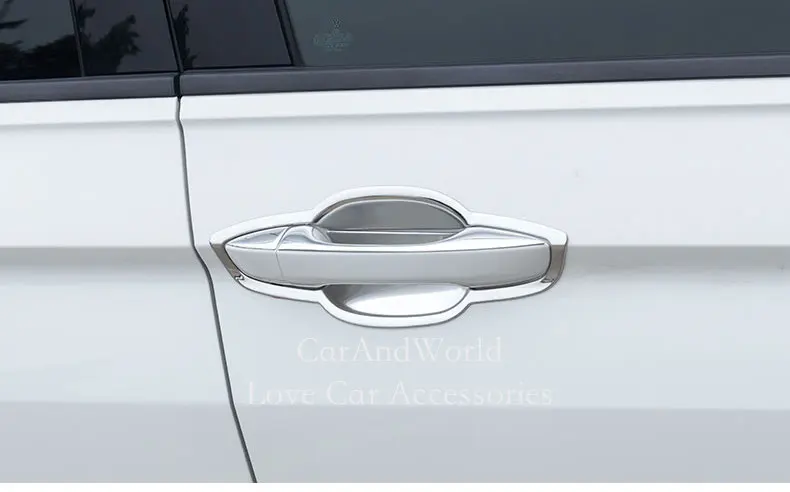 Аксессуары из нержавеющей стали для Volkswagon VW Tiguan Дверная ручка Крышка дверная Чаша отделка украшение автомобиля