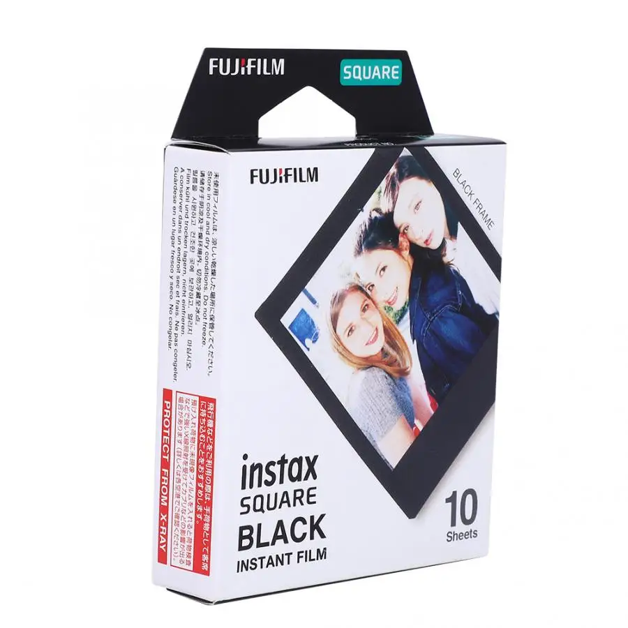 Пленка для камеры Fujifilm Instax 30 листов 20 листов 10 листов для Fujifilm Fuji Instax SQ10/SQ6/SP-3/SQ20 черный белый край - Цвет: 10 sheets