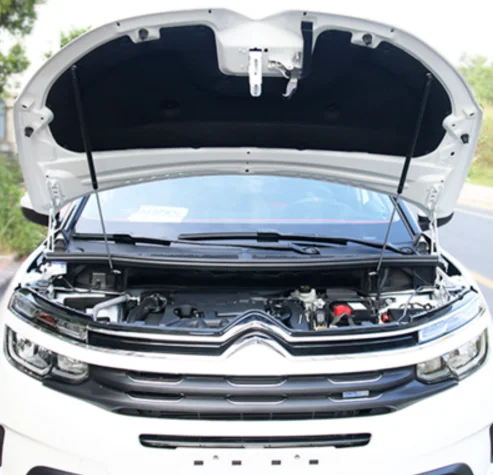 Карбоновое волокно для- Citroen C5 Aircross авто капот изменение газовых Распорки подъем поддержка Амортизатор аксессуары для амортизаторов амортизатор