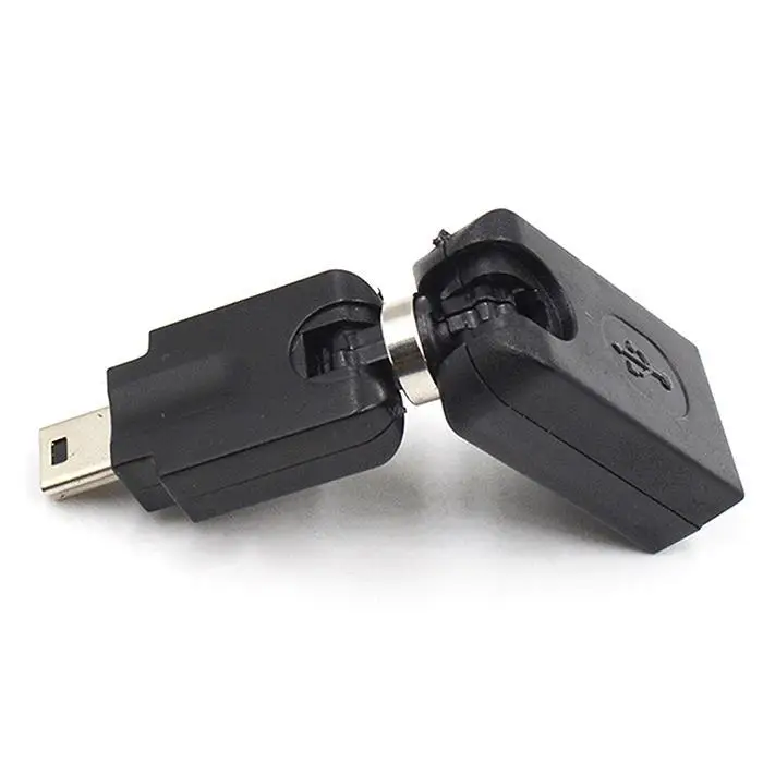 Переходная головка OTG USB Mini5p адаптер может поворачиваться передачи данных и черный 5P USB2.0 регулируется
