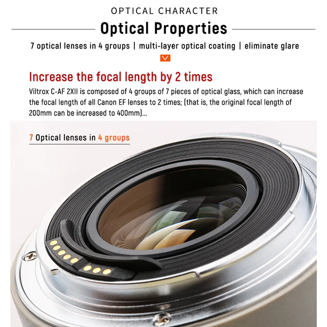 超格安価格VILTROX C-AF 2XII オートフォーカス テレコンバーター